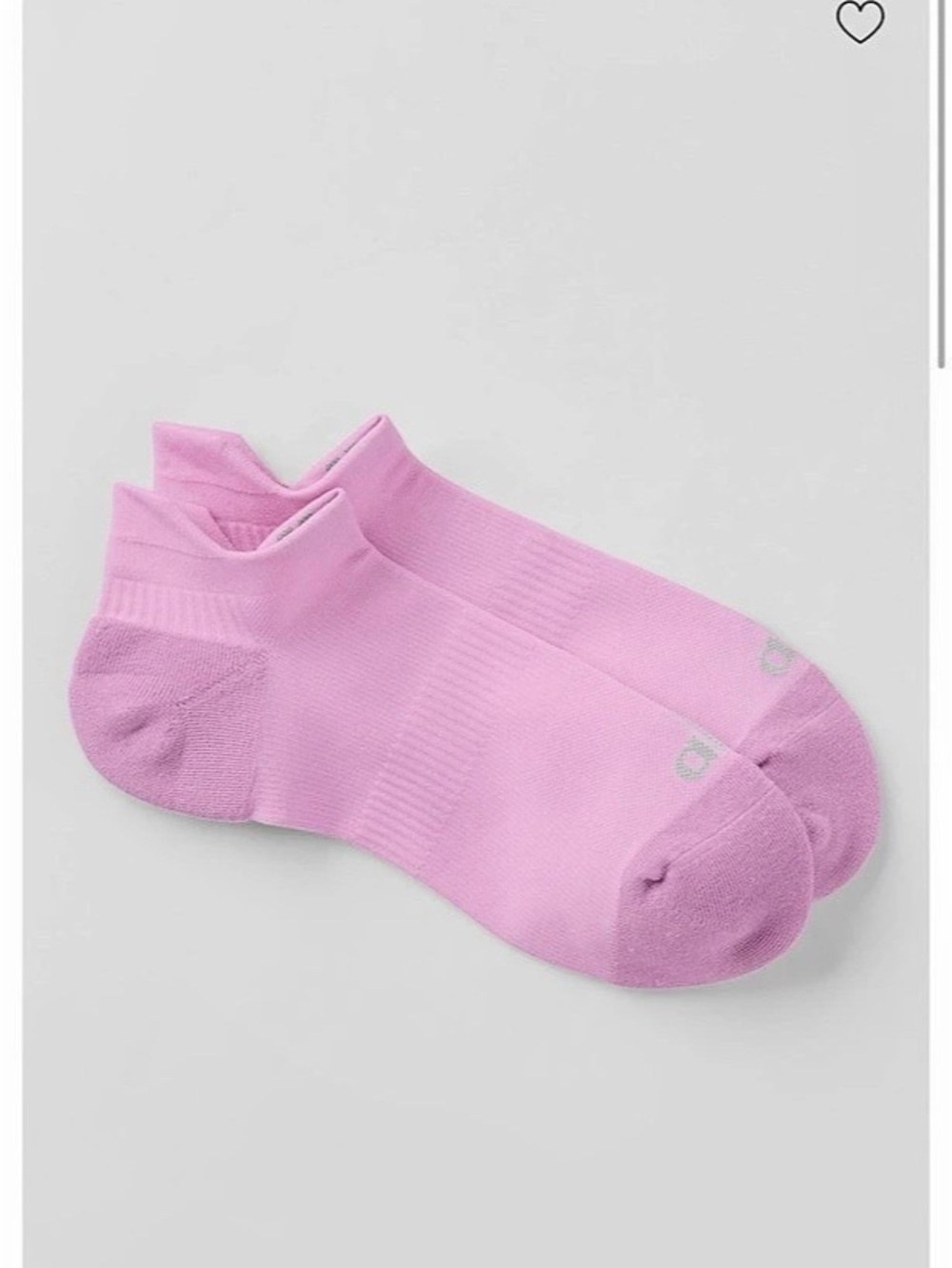 Alo Unisex Performance Tab Sock - Candy Heart Pink (2)